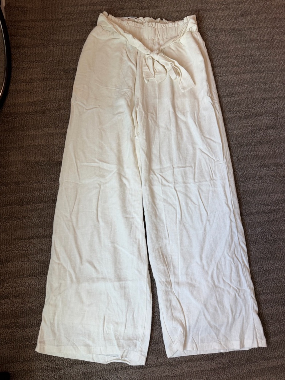 Pink Lily Soft Cream Elastic-Waist Skirt